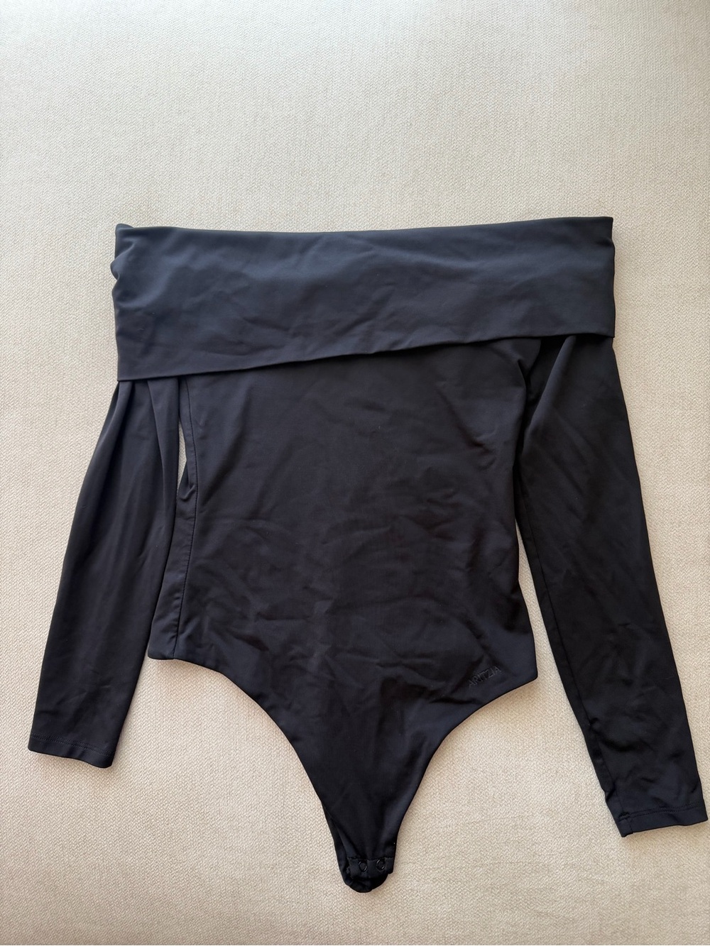 Aritzia Off-Shoulder Bodysuit in Black